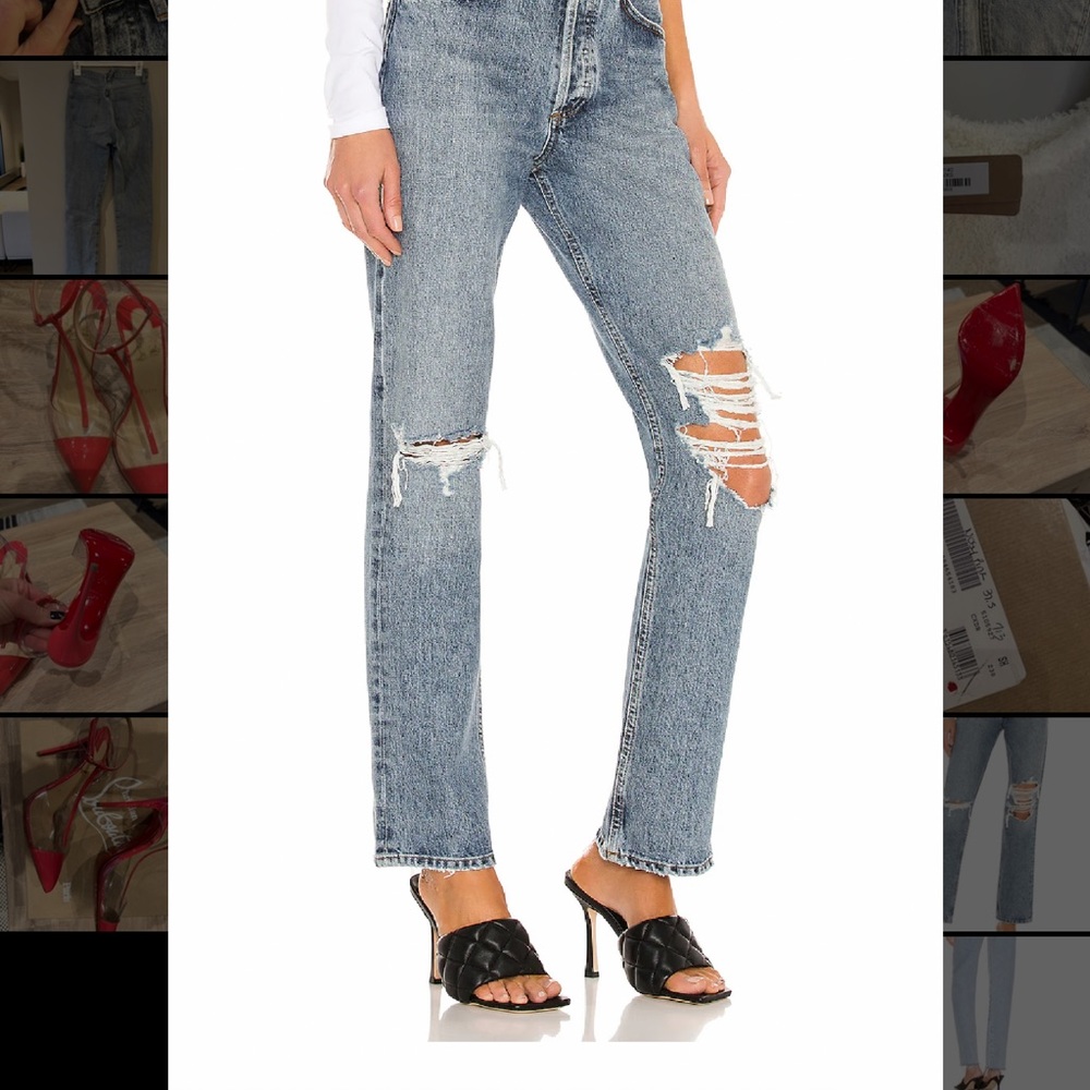 AGOLDE Lana straight jeans in Backdrop - size 25